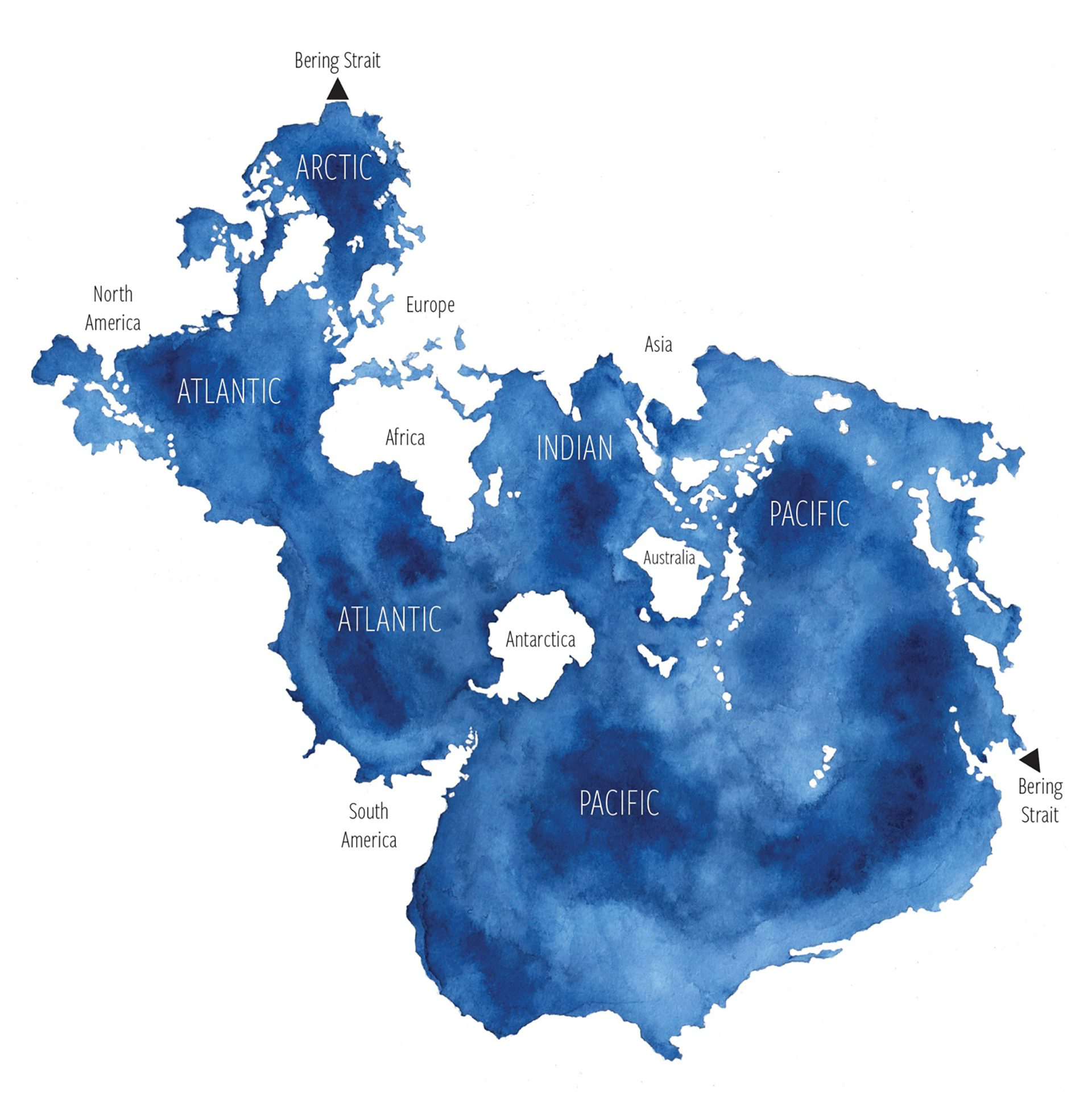 Spilhaus Projection — One Ocean